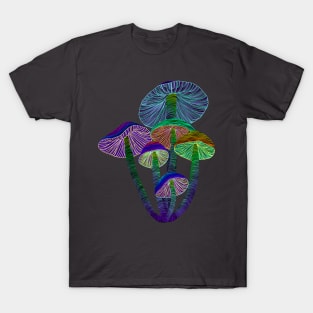 Glowing Mushrooms T-Shirt